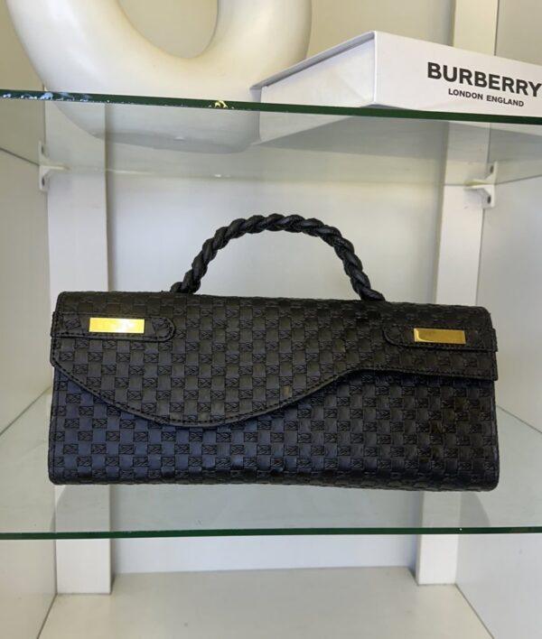 Handmade Black Leather Bag – The Braids Brand Ghana