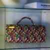 Multicolored handmade leather bag – The Braids Brand Ghana
