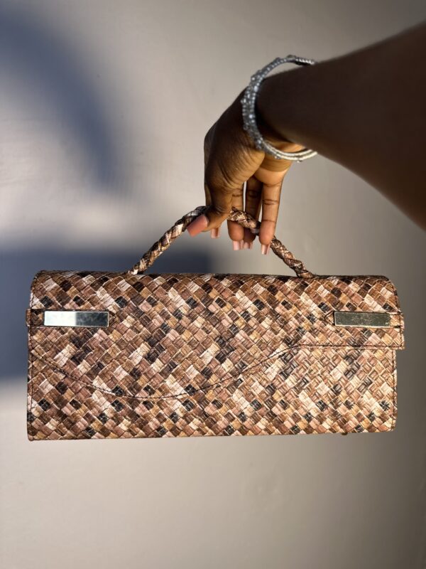 Brown handmade leather crossbody – The Braids Brand Ghana