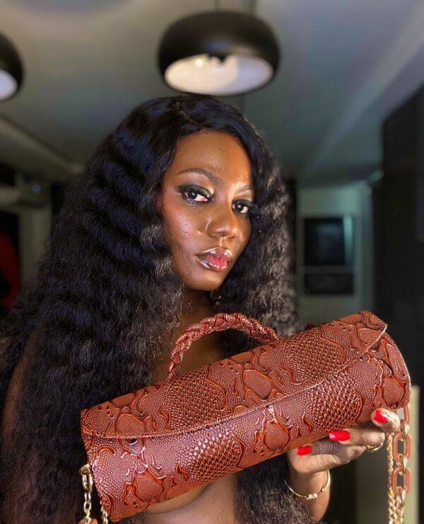 Brown handmade leather bag – The Braids Brand Ghana