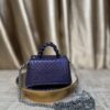 Mini handmade leather handbag in purple – The Braids Brand Ghana