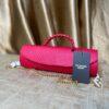 Handmade leather shoulder bag in pink– The Braids Brand Ghana