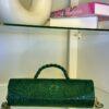 Green handmade leather bag – The Braids Brand Ghana