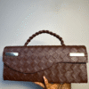 Brown handmade leather bag – The Braids Brand Ghana