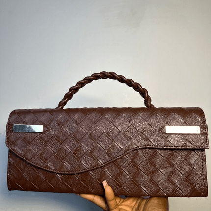 Brown handmade leather bag – The Braids Brand Ghana