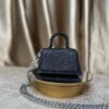 Black mini leather bag - The braids Brand