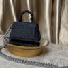 Black mini leather bag - The braids Brand