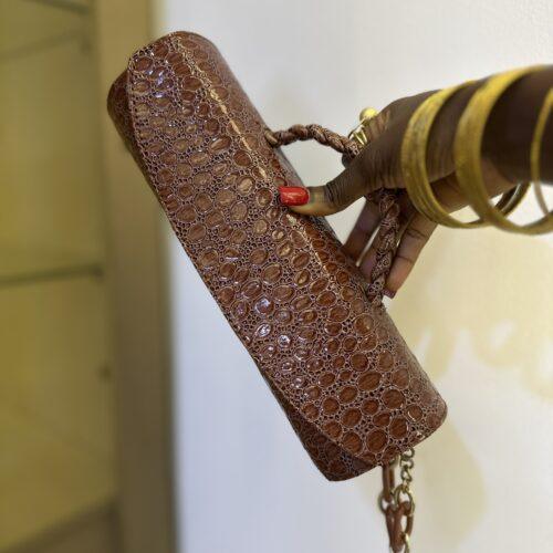 Brown Cylinder bags- The braids Brand