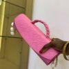 Handmade Pink Cylinder leather bag - The braids Brand