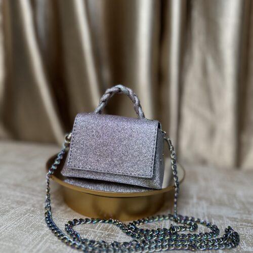 shiny mini Handmade leather bag - The braids Brand