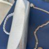 Handmade silver Cylinder leather bag - The braids Brand