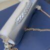 Handmade silver Cylinder leather bag - The braids Brand