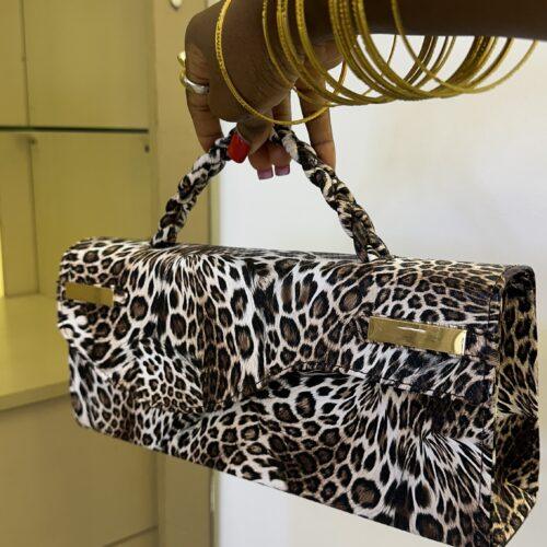 The Yaa Asantewaa Bag (2) Handmade tiger print leather bag - The braids Brand