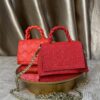 red shiny mini leather bag - The braids Brand
